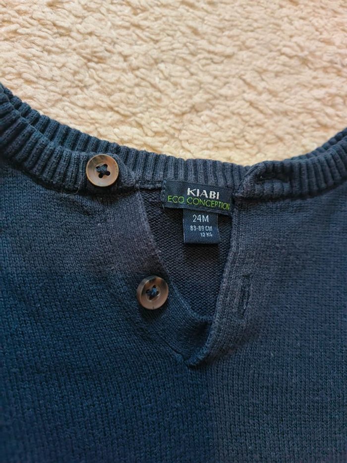 Pull bleu marine - photo numéro 3