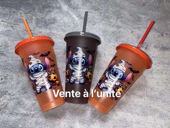 Grand gobelet à paille stitch Disney