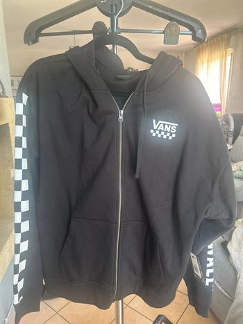 Sweat-shirt zippé Vans noir
