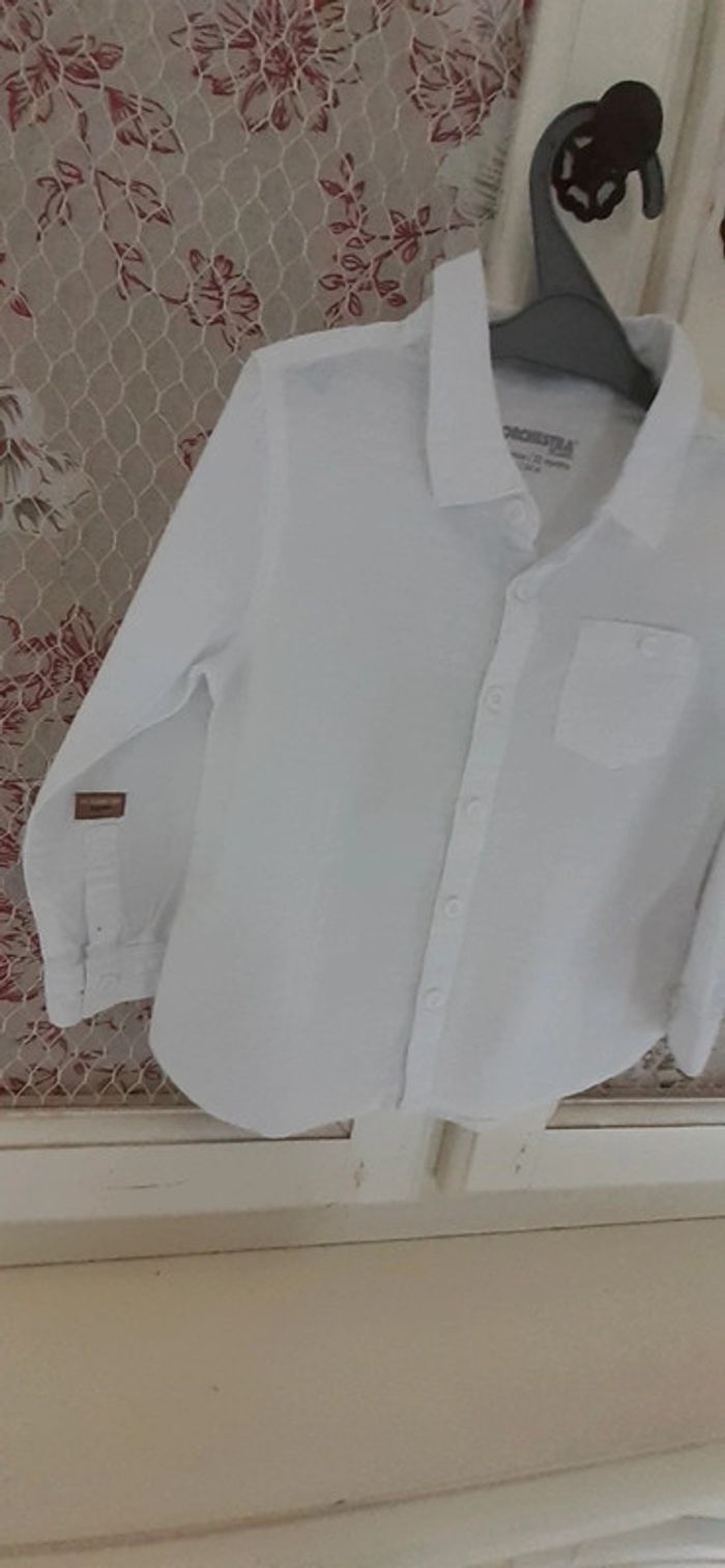 Chemise blanc Orchestra 2 ans 86 cm - photo numéro 4