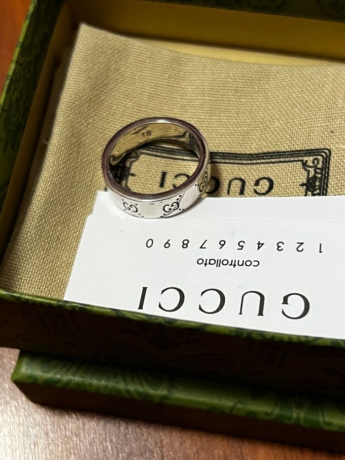 Bague Gucci en argent sterling 💍 Taille 8 - photo numéro 8