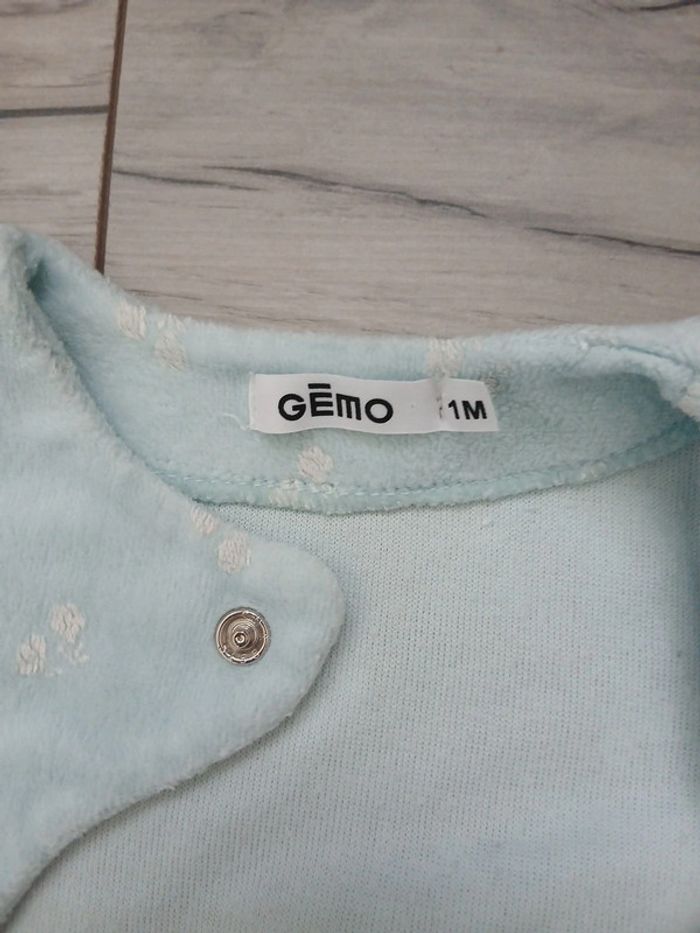 Pyjama velour ~ Gemo ~ 1mois - photo numéro 4
