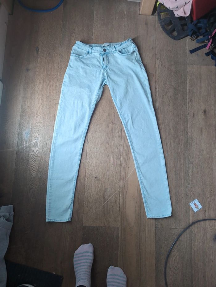 Jean skinny bleu délavé ikks 28