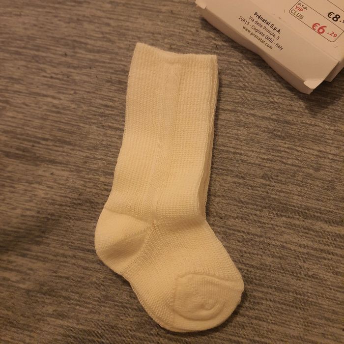 Lot 2 paires chaussettes nouveau-né premiers jours en laine - Prénatal - photo numéro 5