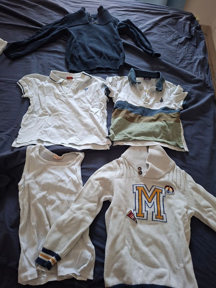 Lot 5 ans polo pull sergent major kiabi...