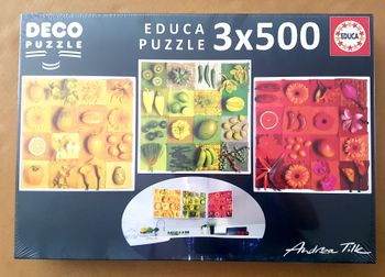 LOT de 3 puzzles en 500 pièces NEUF