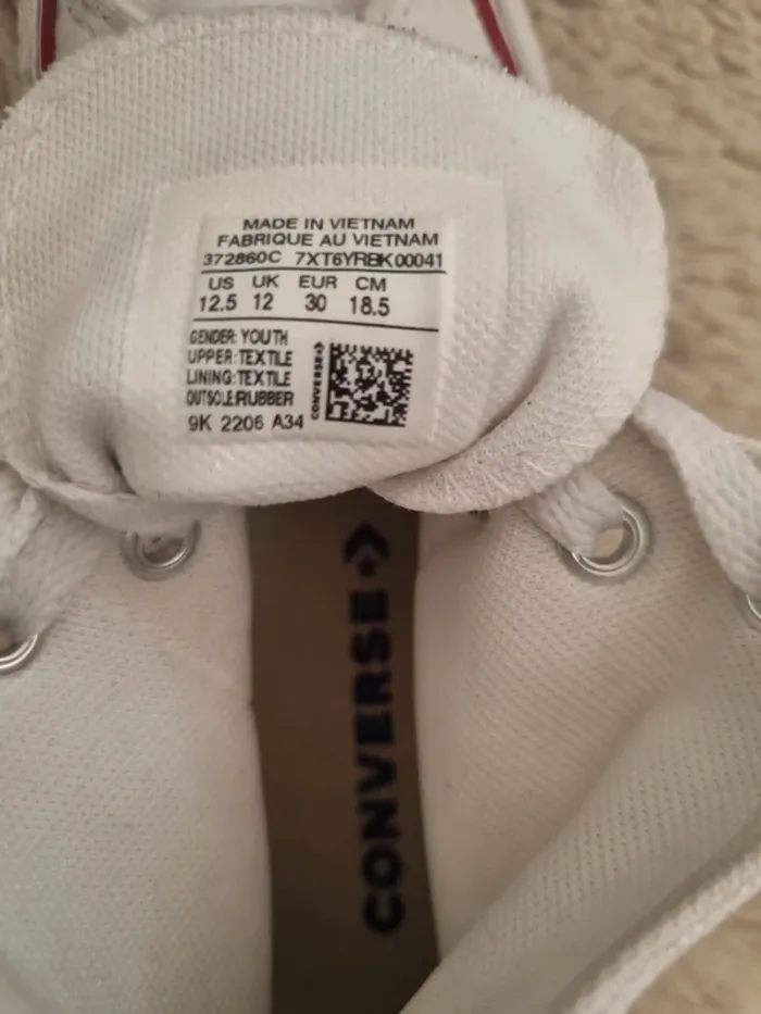 Converses montantes blanches - photo numéro 6
