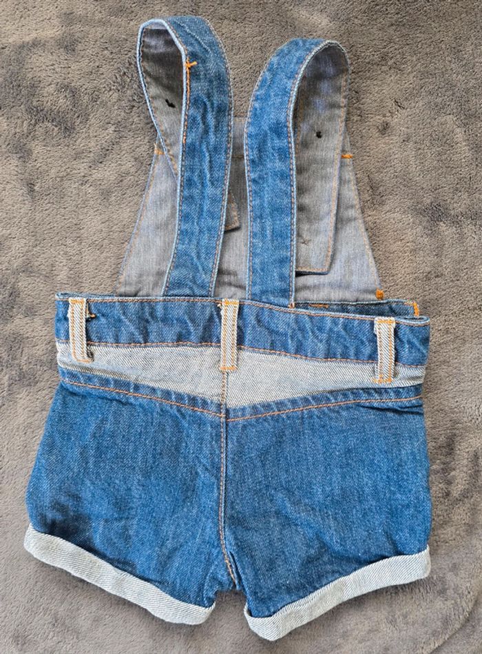 Salopette short en jean 6mois Kiabi - photo numéro 2