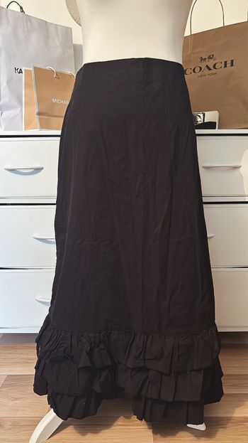 Jupe longue noire volantée Ju Angelina T44