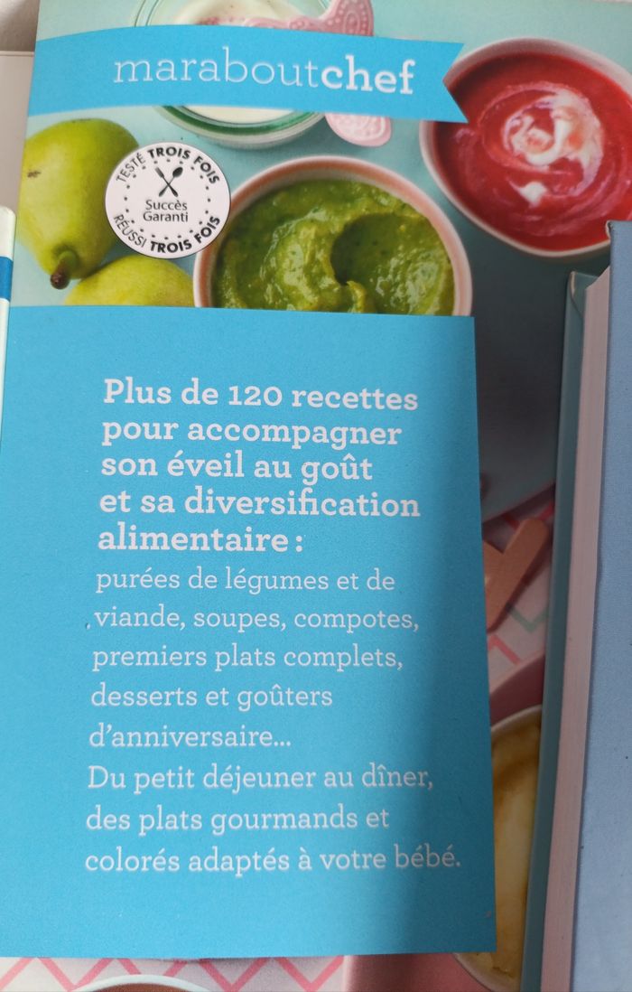 Lot de livres recettes bébé - photo numéro 2