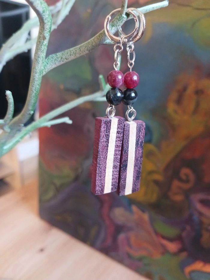 Boucles d'oreilles (Aura) fabrication artisanale