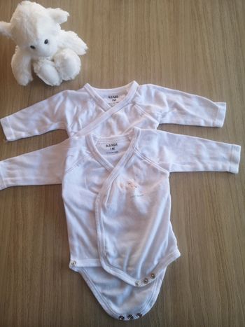 Bodies croisés Kiabi blancs