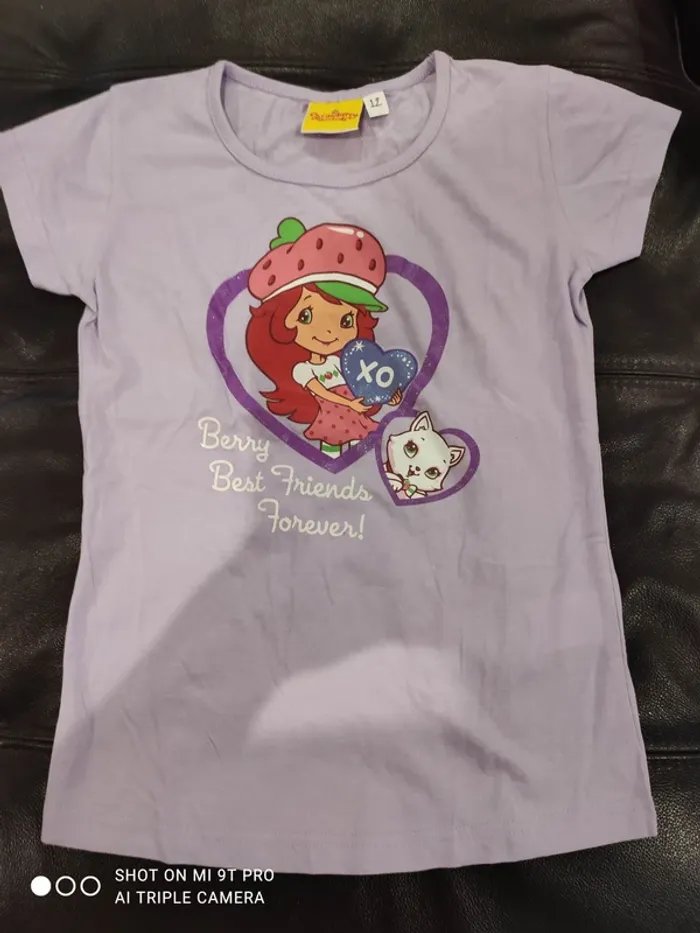 Teeshirt Charlotte aux fraises 10 12 ans