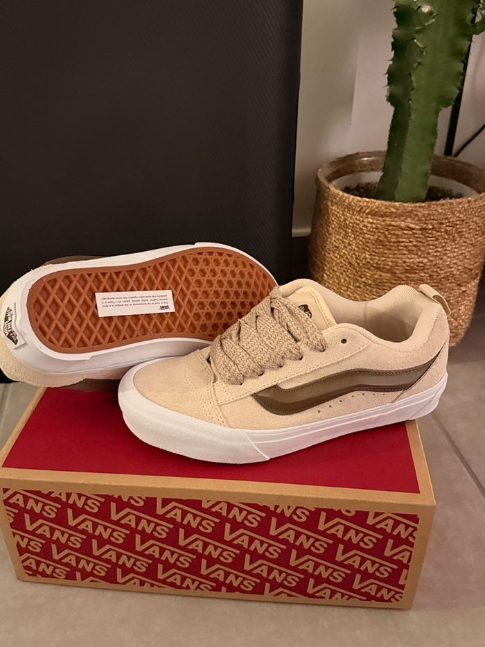 Vans Knu Skool Original - Crème / Marron - Taille 37 - photo numéro 6