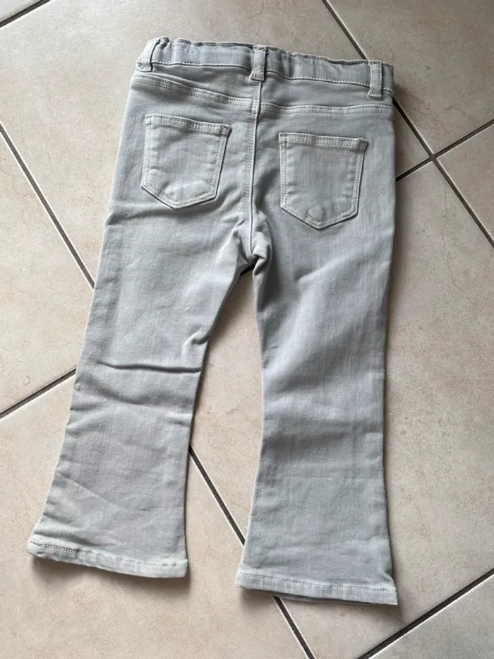 Jean flare gris Zara fille 2/3 ans - photo numéro 4