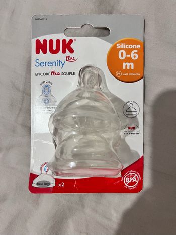 Lot de 2 tétines nuk