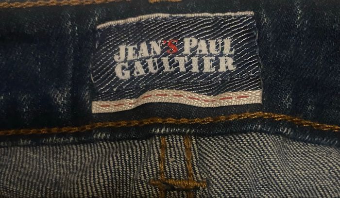 Jean droit »Jean-Paul Gaultier »bleu - photo numéro 9