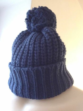 Bonnet d'hiver maille marine camaieu taille unique femme