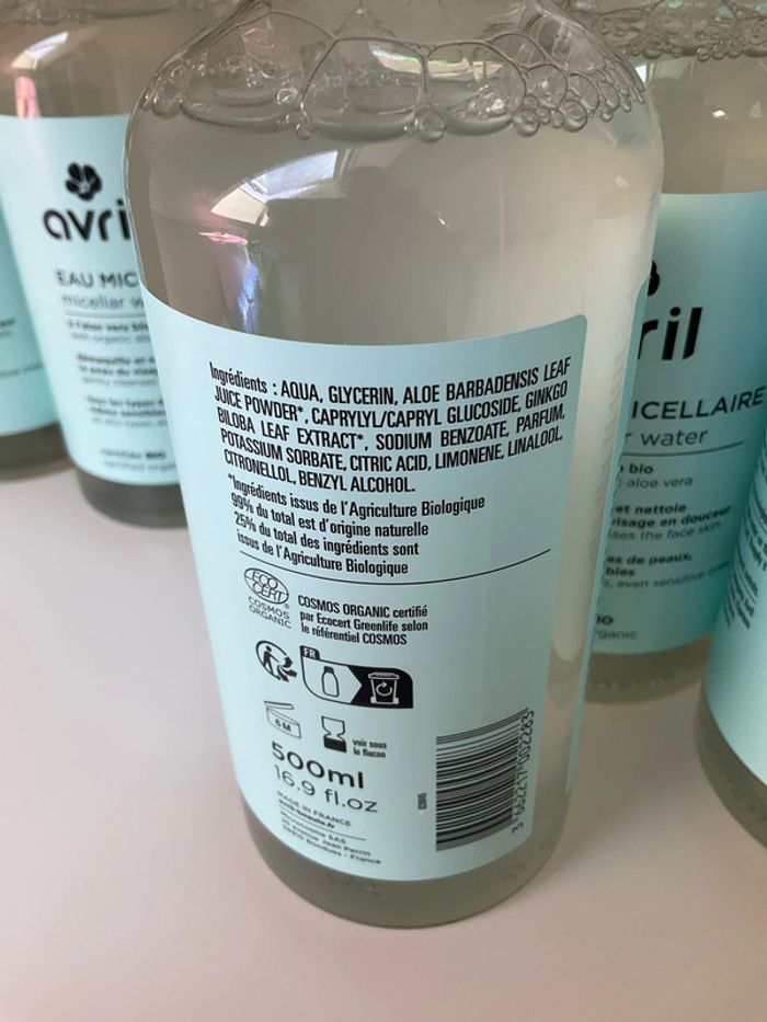 Lot de 5 flacons eau micellaire bio Avril - photo numéro 7