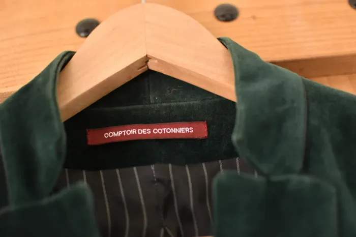 Veste en velours vert - Comptoir des Cotonniers - Taille 36 - Bon état - photo numéro 3