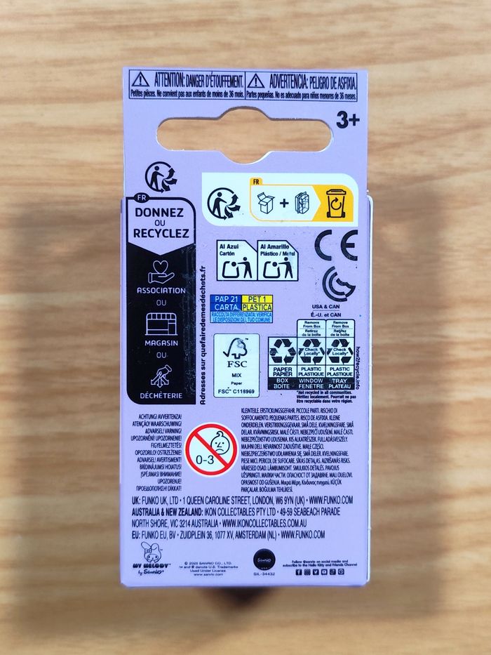 Lot 2 Pocket Pop! Keychain - My Melody & Kuromi (Édition Anniversaire) - photo numéro 4