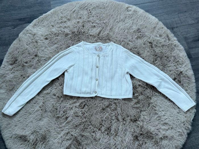 Gilet court boléro blanc fille 6 ans Sergent Major