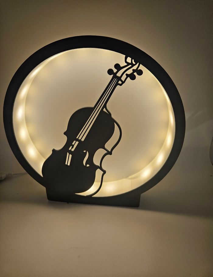 Lampe lumineuse à led violon - photo numéro 5