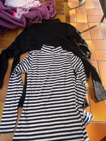 Lot de 3 cols roulés