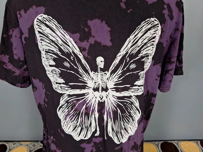 t shirt tie dye violet homme taille XL floqué (392) - photo numéro 3