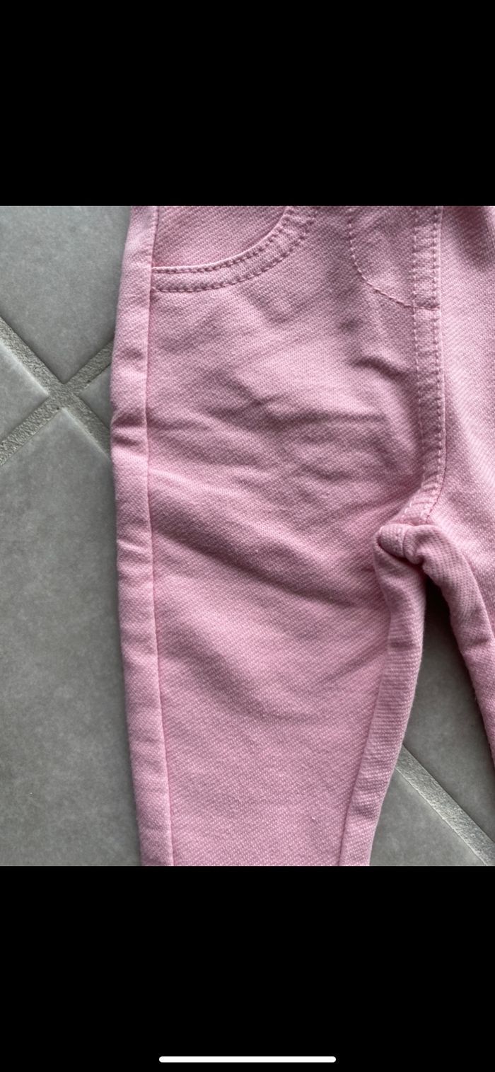 Pantalon Jean rose Taille 3 mois - photo numéro 5