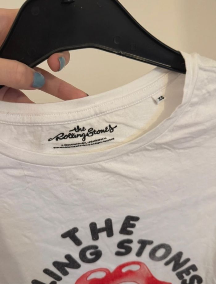 T-shirt blanc the rolling stones - photo numéro 3