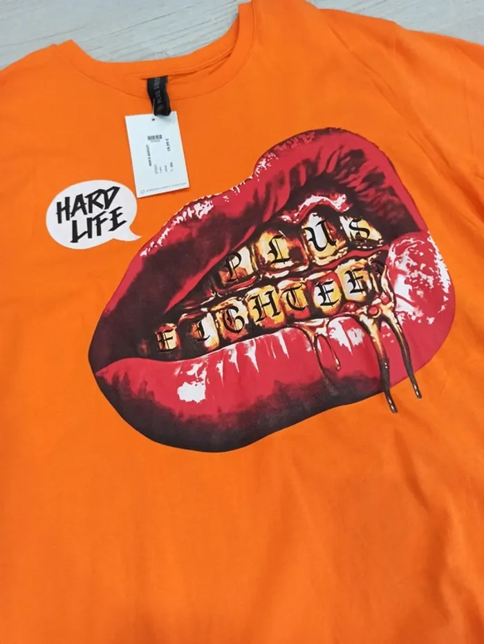 Tee shirt orange pour homme xxl - photo numéro 2