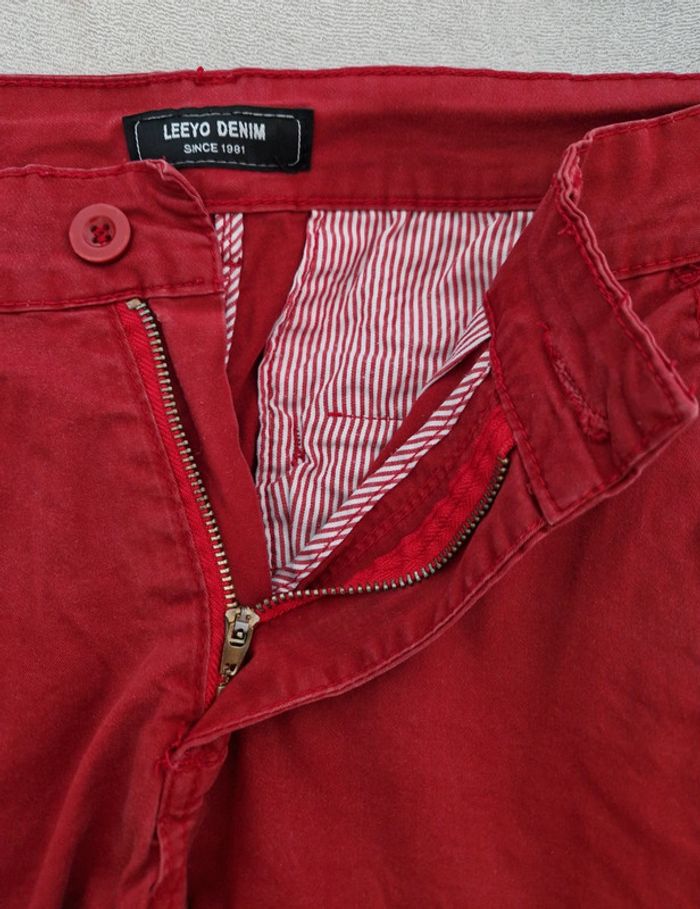 Short chino bordeaux homme - photo numéro 4