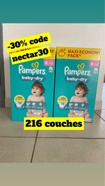 Pampers baby dry taille 4