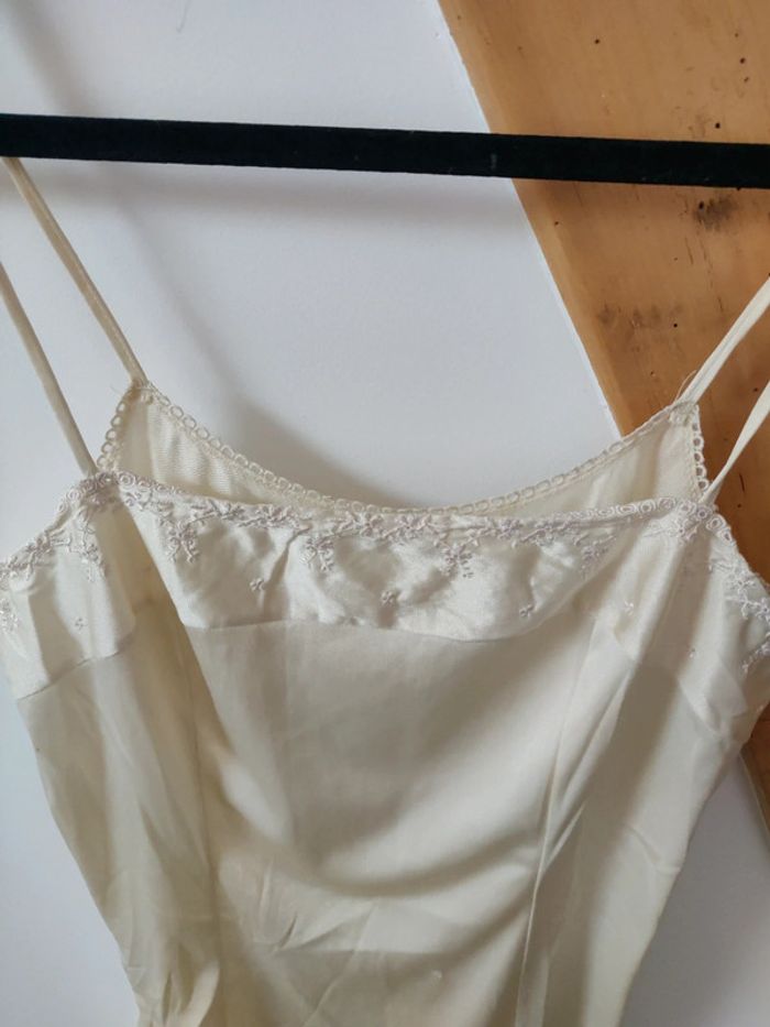 Débardeur Minouche vintage couleur crème - photo numéro 3