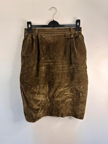 Jupe kaki taille 42/44 Velour très bon état