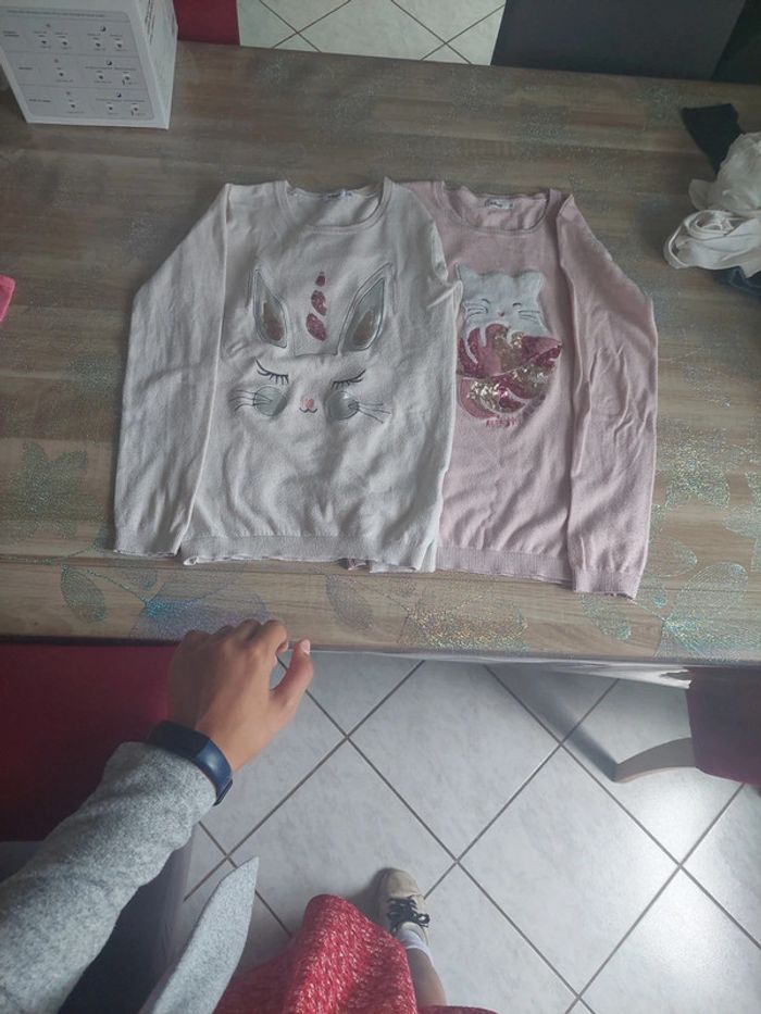 2 pull léger 12 ans fille