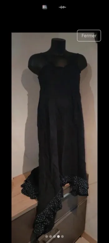 Robe maxi asymétrique taille 38