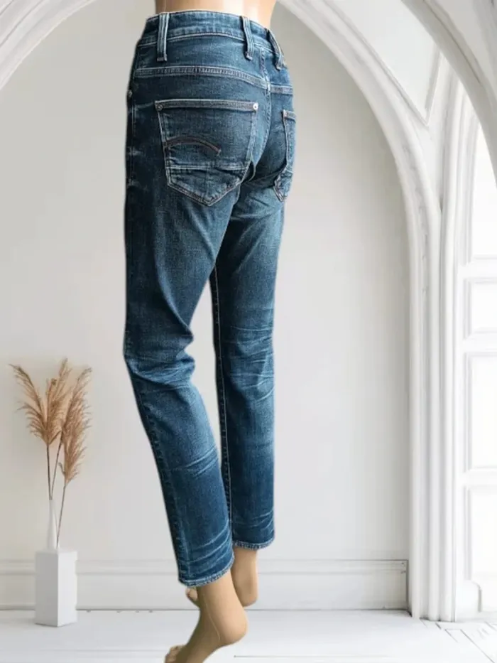 Jean G-STAR raw coupe boyfriend skinny ,taille mi-haute ,stretch - photo numéro 6