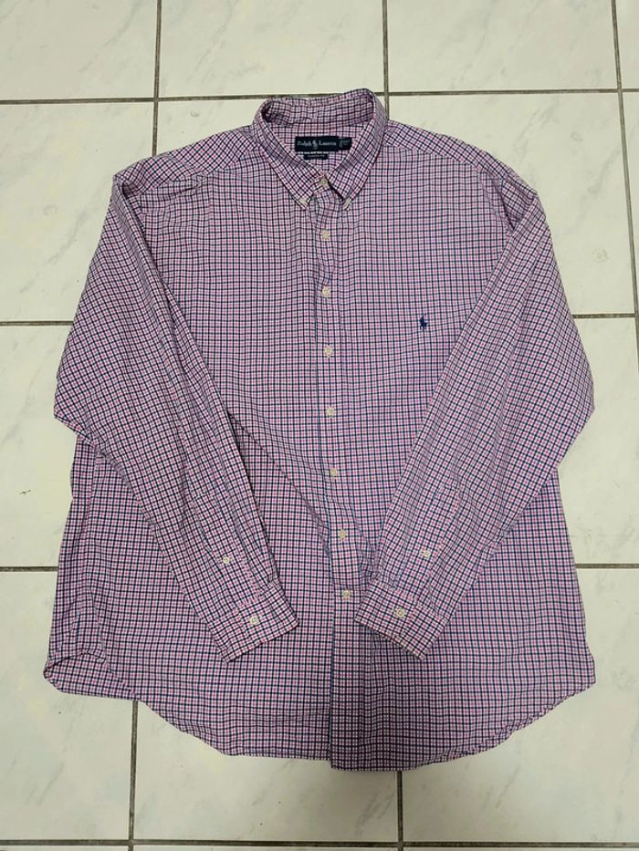 Chemise Ralph Lauren à Carreaux Rose & Bleu – Classic Fit XXXL – Style Vintage Y2K - photo numéro 9