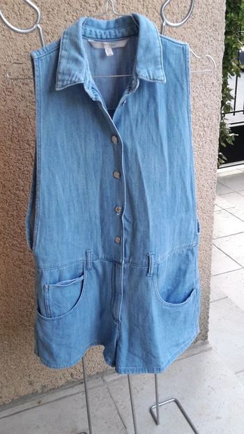 Combinaison short en jean - taille S - Zara