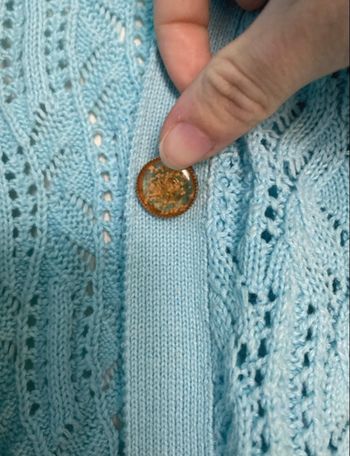 Veste en laine bleue