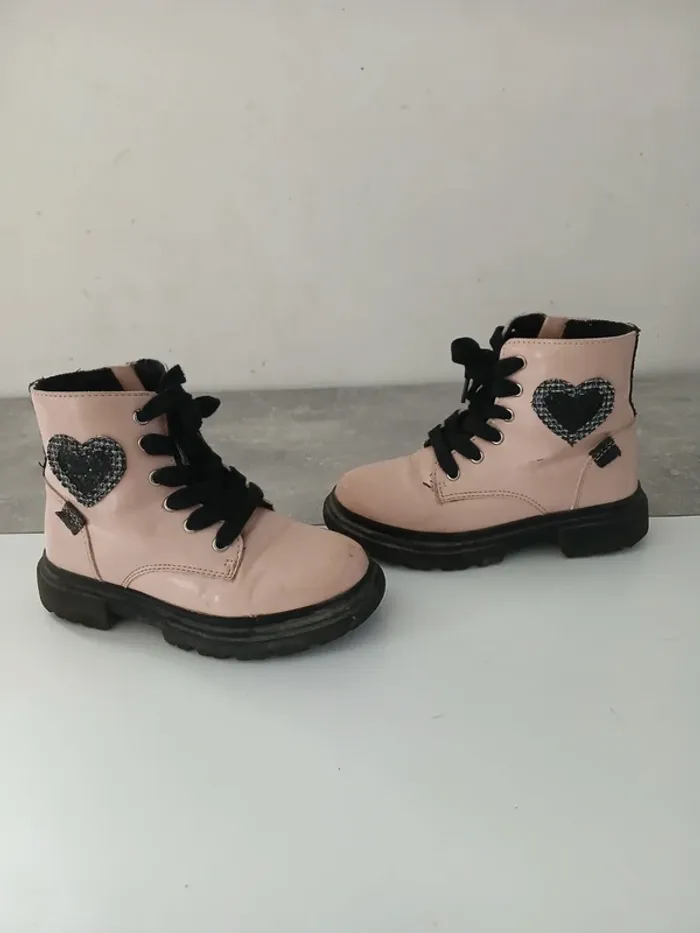Bottines rose fille