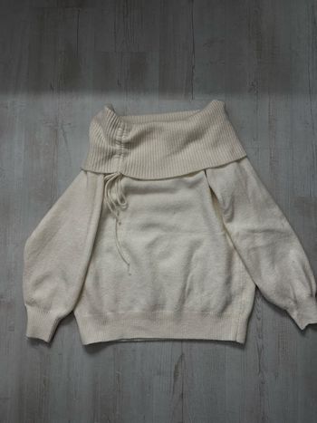 Pull bordeaux col bateau décontracté, manches longues (Pimkie, Taille L)