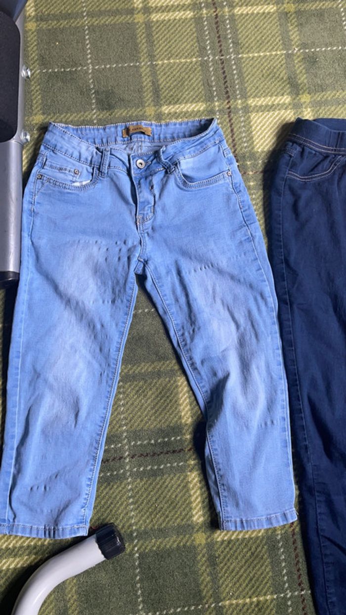 Lot 1 pantalon court et un 7/8 taille 38 - photo numéro 3