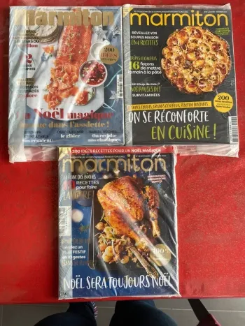 Lot 3 magazines recettes marmiton sous blister