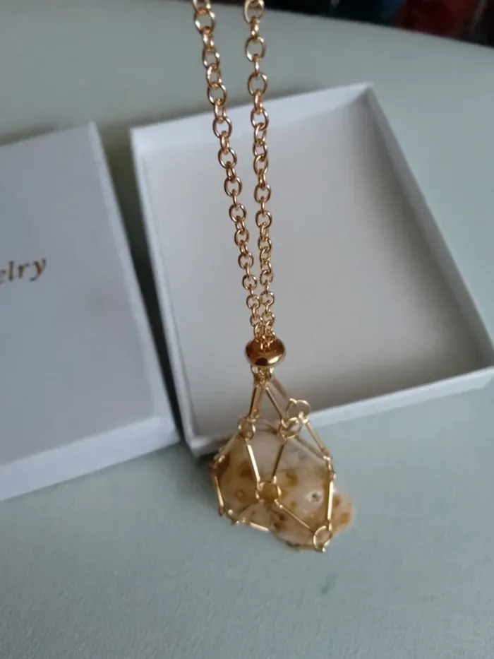 Collier pierre naturelle d'agate - photo numéro 5