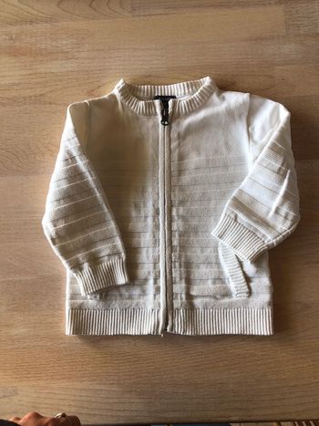 Gilet blanc zippé neuf