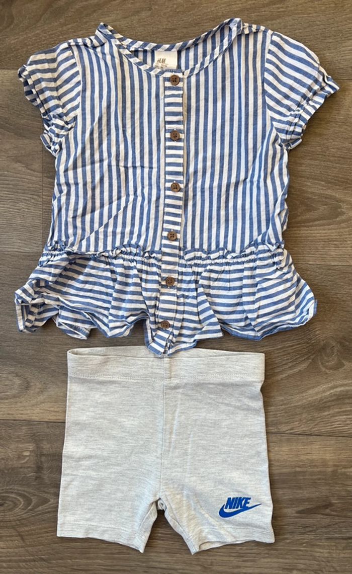 Lot été taille 24 mois (9 articles) H&M Nike Adidas Obaïbi - photo numéro 5