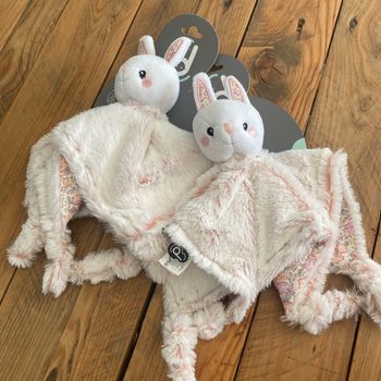 Doudou lapin plat Domiva neuf etiquetté